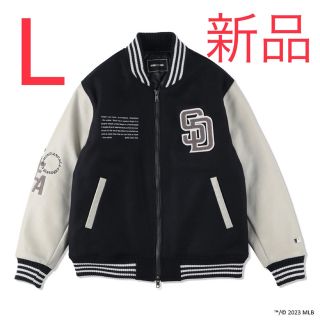 ウィンダンシー(WIND AND SEA)のWIND AND SEA x MLB Varsity Jacket Navy(スタジャン)