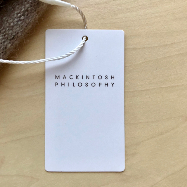 MACKINTOSH PHILOSOPHY(マッキントッシュフィロソフィー)の★新品★マッキントッシュフィロソフィー　モヘヤ・シルク混　ニット帽　ベージュ　 レディースの帽子(ニット帽/ビーニー)の商品写真