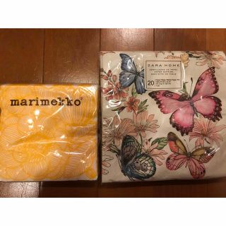 マリメッコ(marimekko)のペーパーナプキン　マリメッコとザラホーム(テーブル用品)