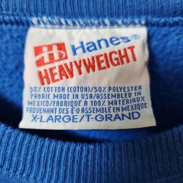 Hanes(ヘインズ)の90s Hanes NFL ニューヨークジャイアンツ　スウェット　XL 青 メンズのトップス(スウェット)の商品写真