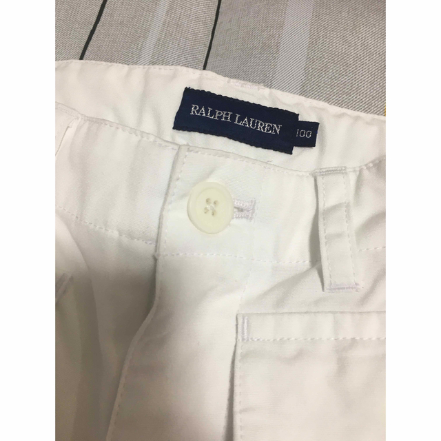 Ralph Lauren(ラルフローレン)のRALPH LAUREN/ラルフローレン  ホワイト パンツ size100 キッズ/ベビー/マタニティのキッズ服女の子用(90cm~)(パンツ/スパッツ)の商品写真