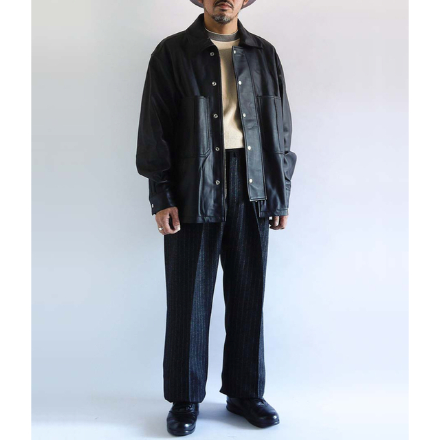 CCU シーシーユー レザー COVERALL SHIRT 菅田将暉 2