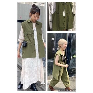 カスタネ(Kastane)のkastane×WHIMSIC＊ ARMY VEST(ベスト/ジレ)