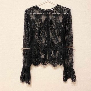 エイチアンドエム(H&M)のH&M シースルー レース ブラウス(シャツ/ブラウス(長袖/七分))