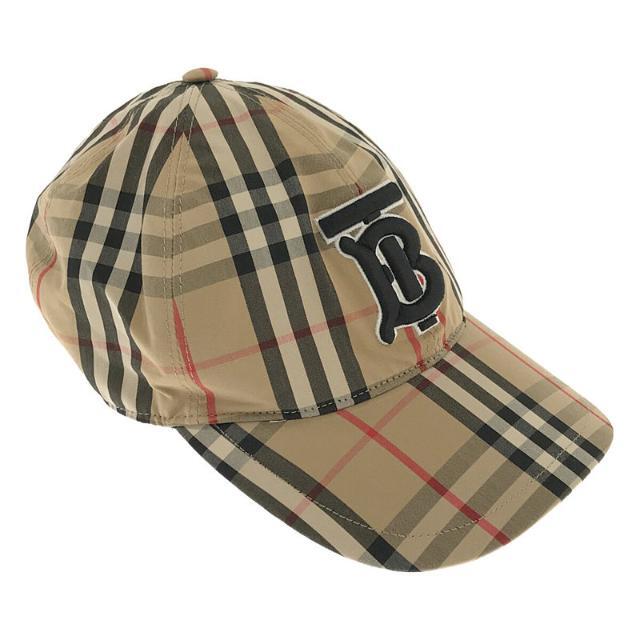 BURBERRY(バーバリー)のBurberry / バーバリー | 通年 | イタリア製 ノバチェック フロント刺繍 ロゴ  TB モノグラム キャップ 帽子 サイズ調整可 ユニセックス | L/59 | BEIGE | メンズ メンズの帽子(その他)の商品写真