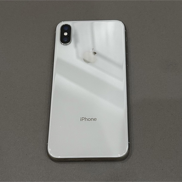 美品 箱付き iPhone X 64GB ホワイト