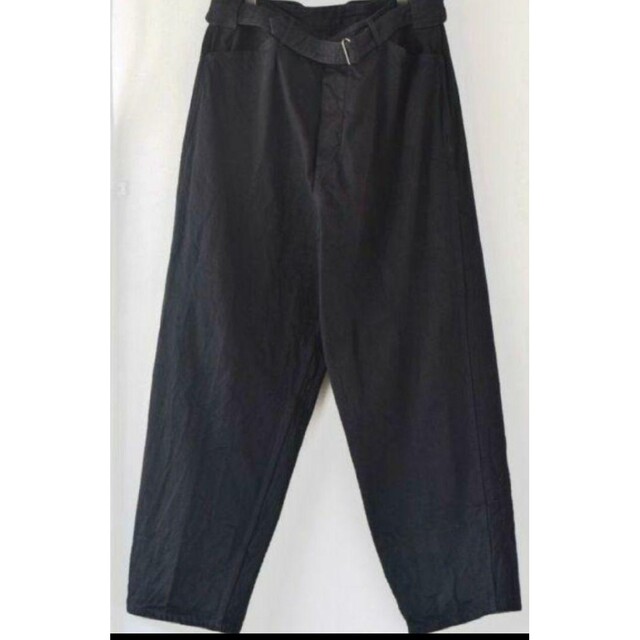 COMOLI 23ss ベルテッドデニムパンツ ブラック サイズ2 COMOLI 23ss ベルテッドデニムパンツ ブラック サイズ2