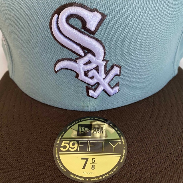 ツバ裏グレー New Era 5/8 Cap ニューエラ ホワイトソックス 帽子