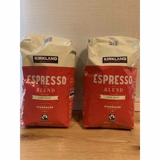 スターバックスコーヒー(Starbucks Coffee)の大容量カークランド　コーヒー豆1.13㌔×2袋　スターバックス　ダークロースト(コーヒー)
