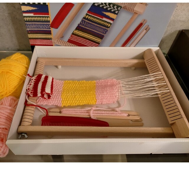【3/7迄】ドイツ ニック社製 子ども用手織り機 Ines キッズ/ベビー/マタニティのおもちゃ(知育玩具)の商品写真