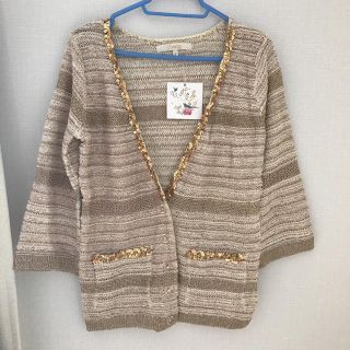 チェスティ(Chesty)のchesty 新品未使用スパンコール カーディガン (カーディガン)