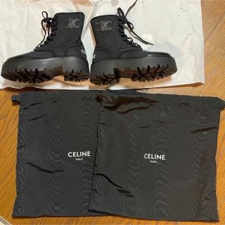 セリーヌ(celine)のCELINE セリーヌ　バルキー レースアップブーツ(ブーツ)