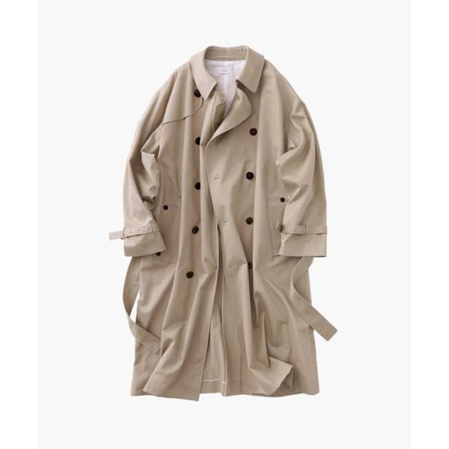 ATON(エイトン)のaton WEST POINT OVERSIZED TRENCH COAT メンズのジャケット/アウター(トレンチコート)の商品写真