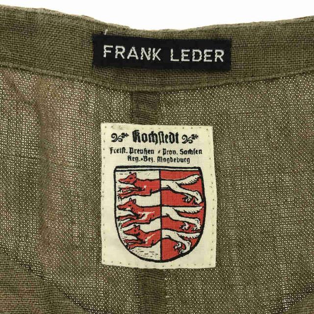 FRANK LEDER(フランクリーダー)の【美品】  FRANK LEDER / フランクリーダー | ドイツ製 VINTAGE LINEN VEST リネン プルオーバー ミリタリー ベスト | M | カーキ | メンズ メンズのトップス(ベスト)の商品写真