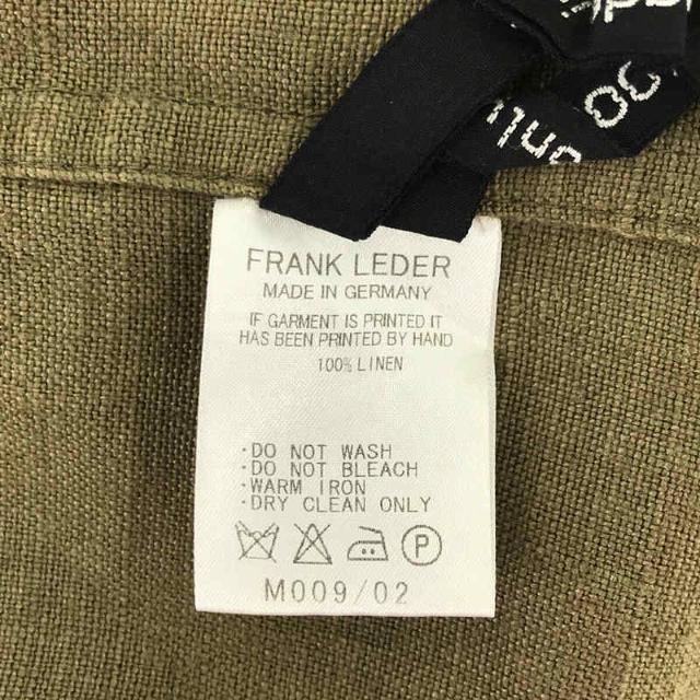 FRANK LEDER(フランクリーダー)の【美品】  FRANK LEDER / フランクリーダー | ドイツ製 VINTAGE LINEN VEST リネン プルオーバー ミリタリー ベスト | M | カーキ | メンズ メンズのトップス(ベスト)の商品写真