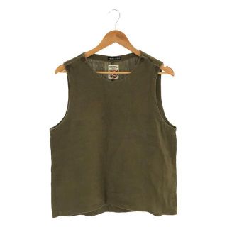 フランクリーダー(FRANK LEDER)の【美品】  FRANK LEDER / フランクリーダー | ドイツ製 VINTAGE LINEN VEST リネン プルオーバー ミリタリー ベスト | M | カーキ | メンズ(ベスト)