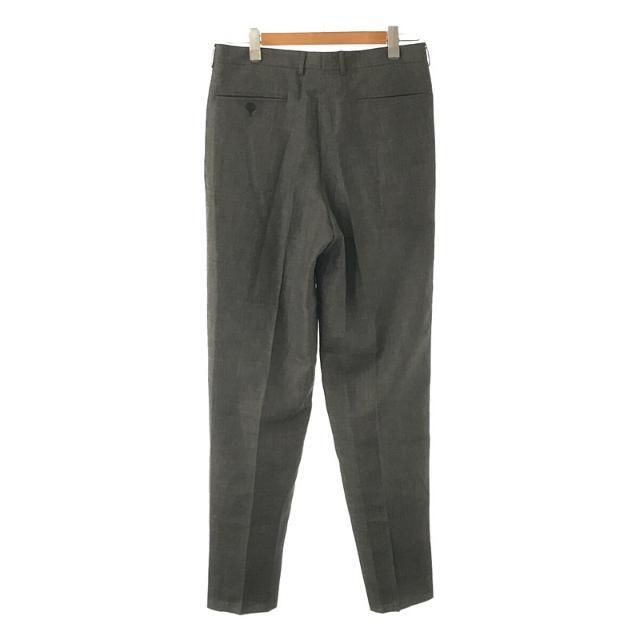 【新品】  cale / カール | 2022SS | WOOL LINEN SILK 4 TUCK WIDE PANTS ウール リネン シルク 4タック ワイド パンツ | 4 | グレー | メンズ