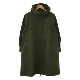 エンジニアードガーメンツ(Engineered Garments)の【美品】  Engineered Garments / エンジニアドガーメンツ | Cagoule Dress カグール ドレス コットン リップストップ ミリタリー ロング スモッグ アノラック ワンピース | 1 | カーキ | レディース(ロングワンピース/マキシワンピース)