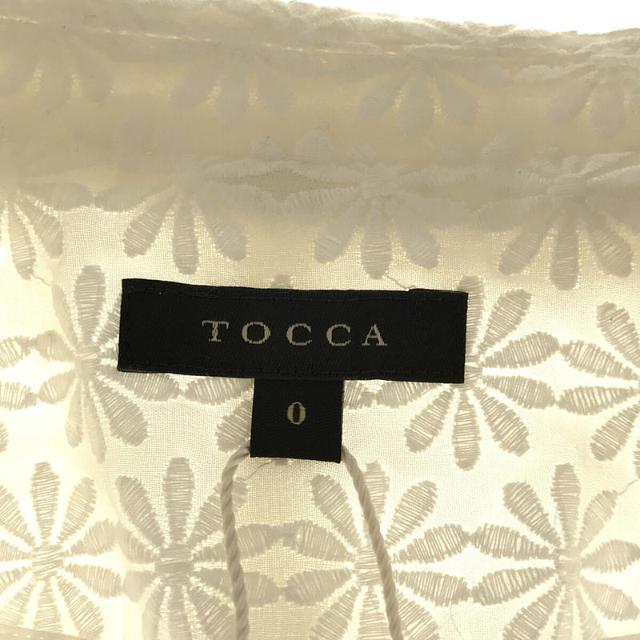 TOCCA(トッカ)の【新品】  TOCCA / トッカ | フラワー 刺繍 テーラード ジャケット | 0 | ホワイト | レディース レディースのジャケット/アウター(その他)の商品写真