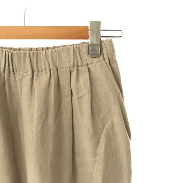 evam eva(エヴァムエヴァ)の【新品】  evam eva / エヴァムエヴァ | 2022 | linen tuck pants リネンタックパンツ | 1 | 10 beige | レディース レディースのパンツ(その他)の商品写真