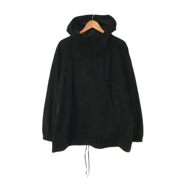 【新品】  ATON / エイトン | LAMB SUEDE ANORAK PARKA ラム スエード アノラック パーカー | 4 | BLACK | メンズ