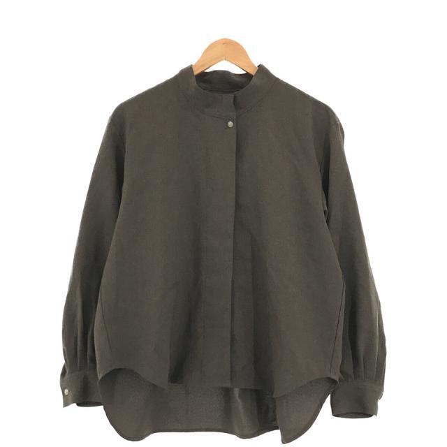 【美品】  foufou / フーフー | high neck blouse ハイネック ブラウス | グレー | レディース レディースのトップス(シャツ/ブラウス(長袖/七分))の商品写真