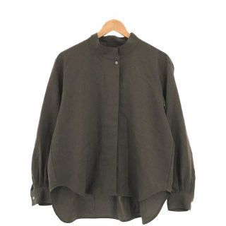 【美品】  foufou / フーフー | high neck blouse ハイネック ブラウス | グレー | レディース(シャツ/ブラウス(長袖/七分))