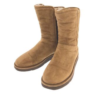 アグ(UGG)の【美品】  UGG / アグ | ABREE SHORT アブリー ショート サイドジップ ムートンレザー ブーツ | 5 | ブラウン | レディース(ブーツ)