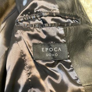 EPOCA UOMO ラムレザージャケット ブラック Mサイズ ソフトレザー ...