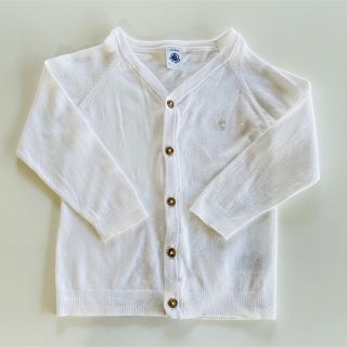 プチバトー(PETIT BATEAU)のプチバトー　カーディガン　86cm 24m(カーディガン/ボレロ)