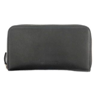 【新品未使用】 JIL SANDER ジルサンダー ZIP AROUND WALLET ジップアラウンドウォレット 長財布 レザー J07UI0005P4841 【BLACK】