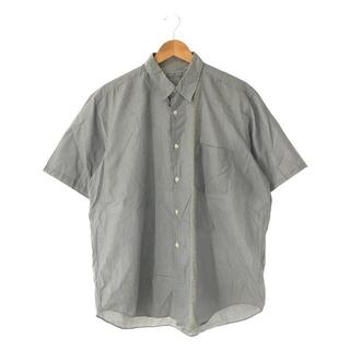 COMME des GARCONS HOMME / コムデギャルソンオム | AD1996 | 90s 銀タグ コットン ストライプ ポケット 裾 切替 オープンカラー ワイドシルエット シャツ | ブルー | メンズ(Tシャツ/カットソー(半袖/袖なし))