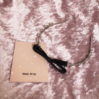 ミュウミュウ カチューシャの通販 100点以上 | miumiuのレディースを ...