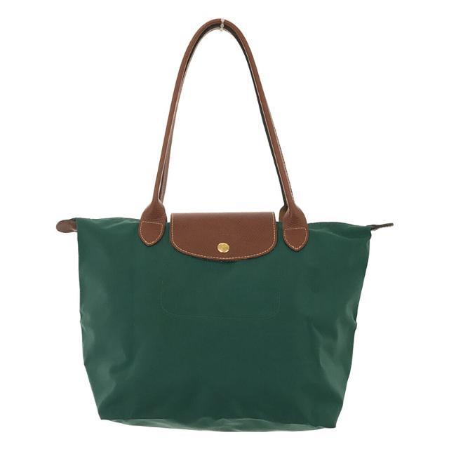 【美品】  Longchamp / ロンシャン | プリアージュM トップハンドル 折り畳みトートバッグ ショッパー付き | ‐ | グリーン | レディース