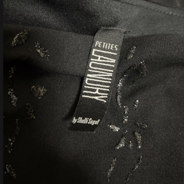 Lochie(ロキエ)のVintage USA 90 スパンコール 刺繍 ロング キャミ ドレス BLK レディースのワンピース(ロングワンピース/マキシワンピース)の商品写真