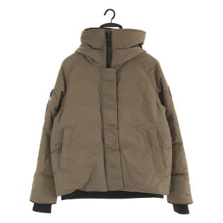 カナダグース(CANADA GOOSE)の【美品】  CANADA GOOSE / カナダグース | EVERLEIGH BOMBER black label 3853LB エバリー ボンバー ブラックレーベル ダウンジャケット リブ フーディブルゾン Licaxxx着用モデル 純正ガーメントケース有 | M | クイックサンド | レディース(その他)