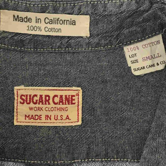 Sugar Cane(シュガーケーン)のSUGAR CANE / シュガーケーン | MADE IN U.S.A コットン 半袖 デニムシャツ | S | ライトブルー | メンズ メンズのトップス(Tシャツ/カットソー(七分/長袖))の商品写真