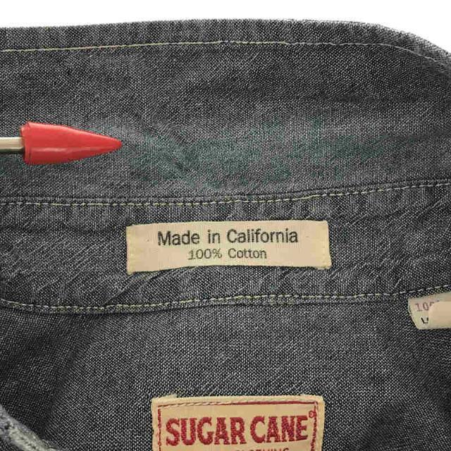 Sugar Cane(シュガーケーン)のSUGAR CANE / シュガーケーン | MADE IN U.S.A コットン 半袖 デニムシャツ | S | ライトブルー | メンズ メンズのトップス(Tシャツ/カットソー(七分/長袖))の商品写真