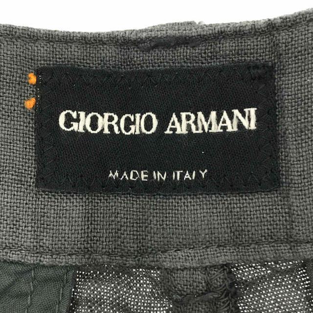 Giorgio Armani(ジョルジオアルマーニ)のGIORGIO ARMANI / ジョルジオアルマーニ | イタリア製 フロント ダブル ポケット 2タック ショート パンツ | 46 | グレー | メンズ メンズのパンツ(その他)の商品写真
