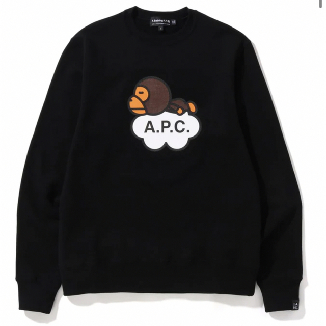 A BATHING APE - APC X APE  Milo Cloudスウェットシャツ