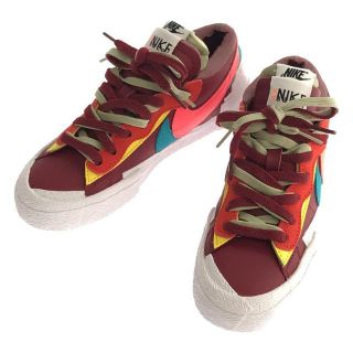 サカイ(sacai)の【新品】  sacai / サカイ | × NIKE × KAWS ブレーザー LOW スニーカー Team Red 箱付き | 22.5 | マルチカラー | レディース(スニーカー)