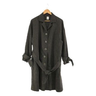 イン(YIN)の【美品】  IHNN / イン | 2022SS | BELTED LONG COAT ベルテッドロングコート | 36 | DARK GREY | レディース(その他)