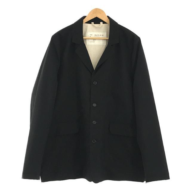 メンズ【美品】  CAMIEL FORTGENS / カミエルフォートへンス | 2020AW | CASUAL ホツレ加工 4B ウール テーラード シングル ジャケット | L | ブラック | メンズ