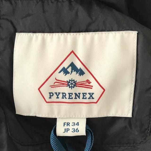 【新品】  PYRENEX / ピレネックス | Demi-Luxe BEAMS / ビームス 別注 CANNES SOFT ノーカラー ダウン ジャケット 村山佳世子さんコラボ | 36 | ブラック | レディース