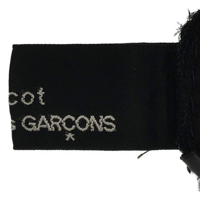 【美品】  tricot COMME des GARCONS / トリココムデギャルソン | 2005AW / AD2005  フラワー レース 切替 ベルベット ピンタック ハイネック ロング ドレス ワンピース | M | ブラック | レディース 5