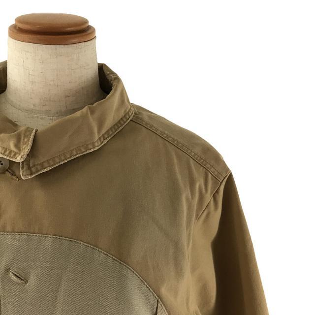 【美品】  PORTER CLASSIC / ポータークラシック | 2021AW CHINO VINTAGE HUNTER JACKET - WATCH CHAIN ITEM - KHAKI ダメージ加工 チノビンテージ ハンタージャケット チンストラップ付き カバーオール | XL | ベージュ | メンズ