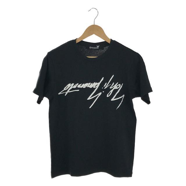 Ground Y / グラウンドワイ | ヨウジヤマモト リバースロゴ 半袖Tシャツ | 1 | ブラック | メンズ | フリマアプリ ラクマ