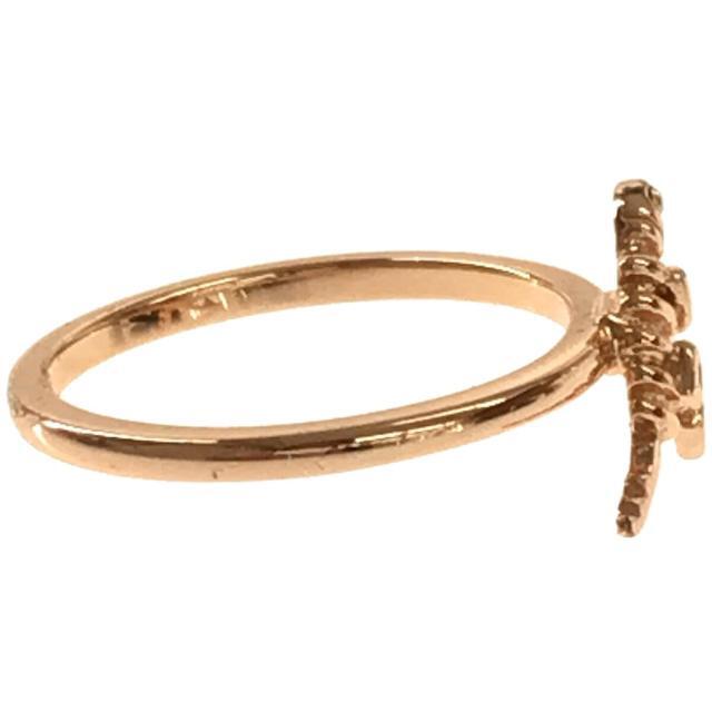 COACH(コーチ)の【美品】  COACH / コーチ | MINI REX RING シルバー925 ミニ レックス リング 箱付き | 11号 | Rosegold | レディース レディースのアクセサリー(リング(指輪))の商品写真