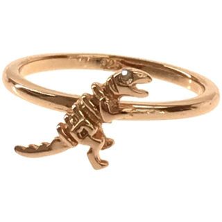 コーチ(COACH)の【美品】  COACH / コーチ | MINI REX RING シルバー925 ミニ レックス リング 箱付き | 11号 | Rosegold | レディース(リング(指輪))