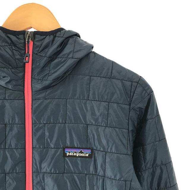 Patagonia / パタゴニア | PRIMALOFT プリマロフト 中綿 ダウン アノラック パーカー | M | ネイビー/ピンク | レディース パタゴニア 中綿ダウンフーディー プリマロフト ビームス 購入